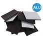 Preview: Gummipads ALU - einseitig mit Alufolie - 3mm, 4mm, 5 mm, 6mm, 8mm, 10mm - Gummigranulat-Pads, Terrassenpads - Solar Photovoltaik